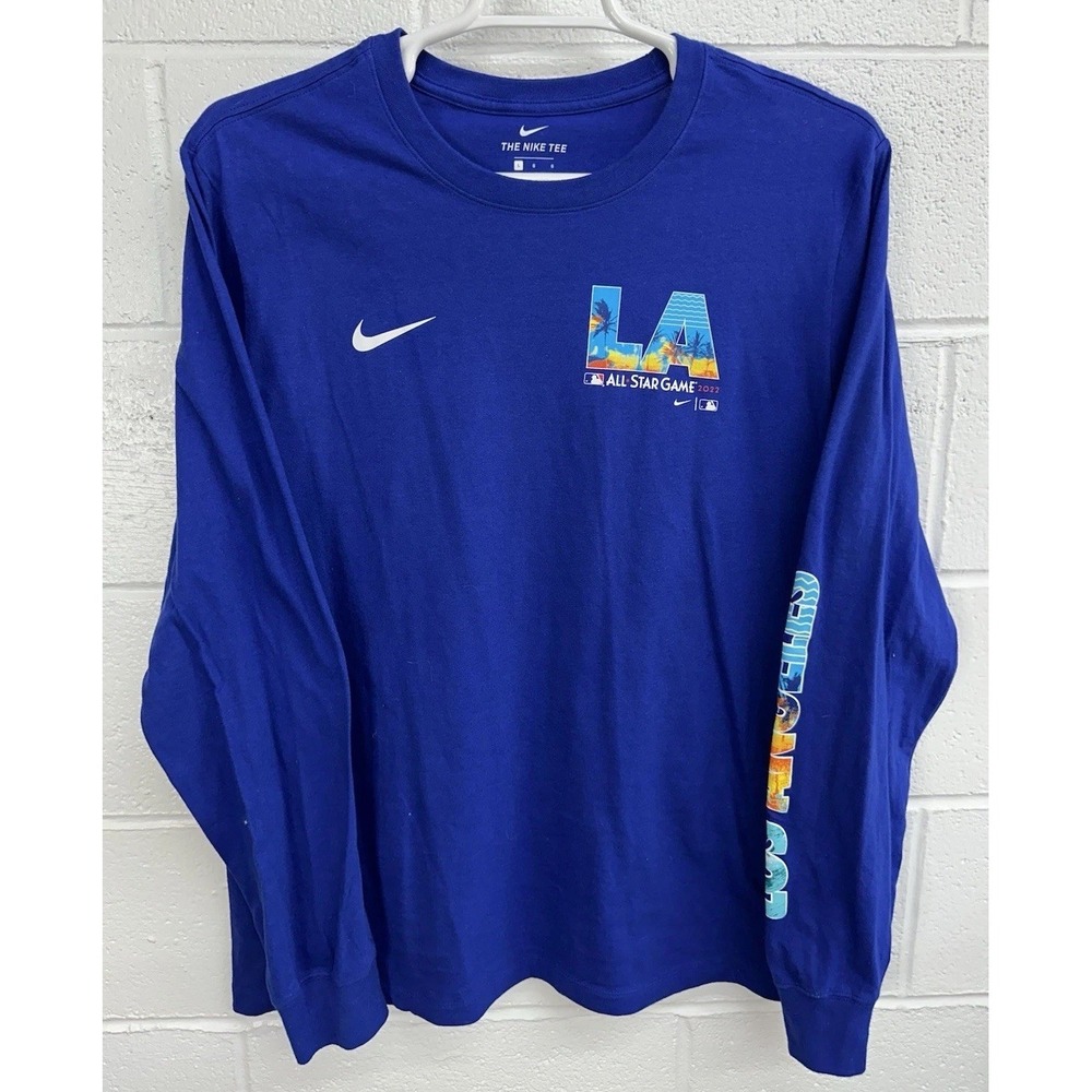 Nike Long Sleeve Shirt Blue MLB All-Star Game 2022 LA / Men's Large